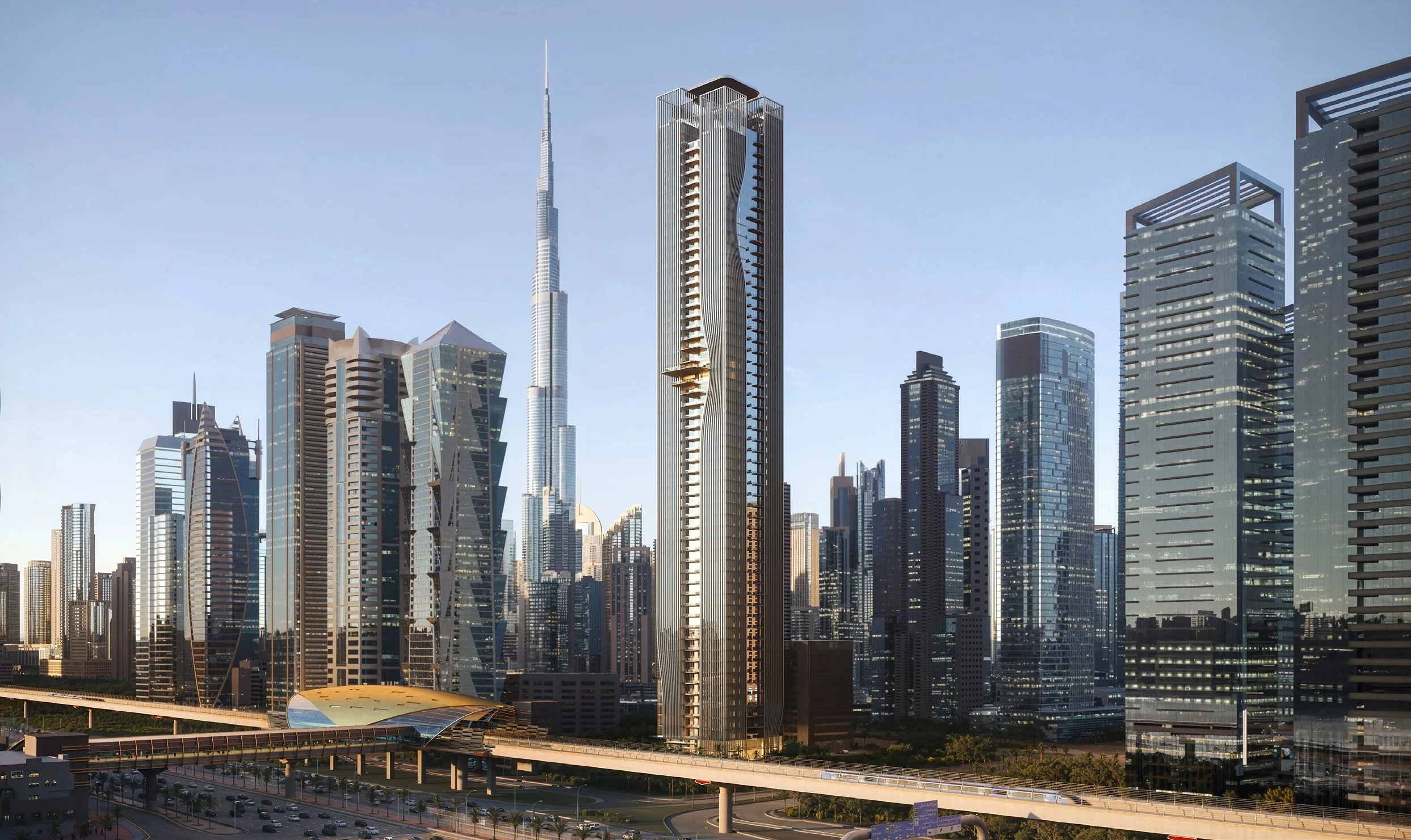 Location: Beside Business Bay Metro. Four minutes to DIFC and Downtown Dubai.